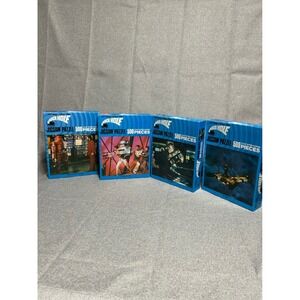 Walt Disney The Black Hole Jigsaw Puzzle Set of 4 500 Pieces Blue Vintage 1979